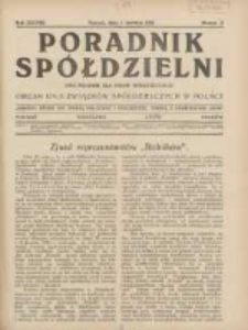 Poradnik Spółdzielni: dwutygodnik dla spraw spółdzielczych: organ Unji Związków Spółdzielczych w Polsce 1931.06.01 R.38 Nr11