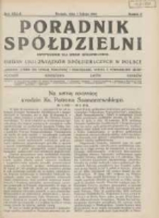 Poradnik Sp&oacute;łdzielni: dwutygodnik dla spraw sp&oacute;łdzielczych: organ Unji Związk&oacute;w Sp&oacute;łdzielczych w Polsce 1932.02.01 R.39 Nr3