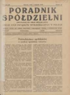 Poradnik Sp&oacute;łdzielni: dwutygodnik dla spraw sp&oacute;łdzielczych: organ Unji Związk&oacute;w Sp&oacute;łdzielczych w Polsce 1932.08.01 R.39 Nr15