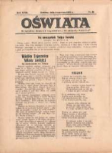 Oświata: bezpłatny dodatek tygodniowy do "Gazety Polskiej" 1939.06.04 R.27 Nr22