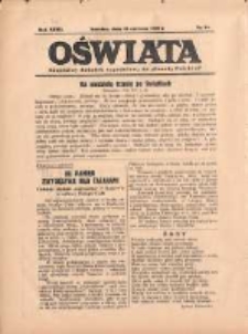 Oświata: bezpłatny dodatek tygodniowy do "Gazety Polskiej" 1939.06.15 R.27 Nr24