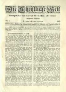 Die Christliche Welt: evangelisches Gemeindeblatt für Gebildete aller Stände. 1905.01.05 Jg.19 Nr.1