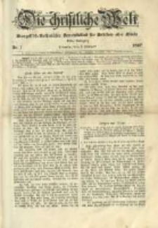 Die Christliche Welt: evangelisches Gemeindeblatt für Gebildete aller Stände. 1897.01.07 Jg.11 Nr.1