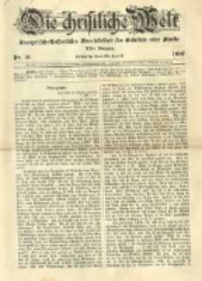Die Christliche Welt: evangelisches Gemeindeblatt f&uuml;r Gebildete aller St&auml;nde. 1897.04.22 Jg.11 Nr.16