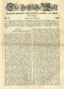 Die Christliche Welt: evangelisches Gemeindeblatt f&uuml;r Gebildete aller St&auml;nde. 1897.04.29 Jg.11 Nr.17