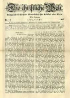 Die Christliche Welt: evangelisches Gemeindeblatt f&uuml;r Gebildete aller St&auml;nde. 1897.05.06 Jg.11 Nr.18