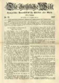 Die Christliche Welt: evangelisches Gemeindeblatt f&uuml;r Gebildete aller St&auml;nde. 1897.09.16 Jg.11 Nr.37
