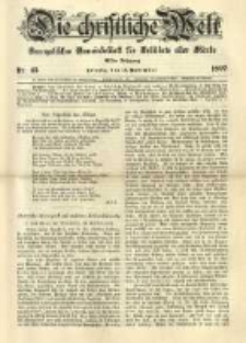 Die Christliche Welt: evangelisches Gemeindeblatt f&uuml;r Gebildete aller St&auml;nde. 1897.11.11 Jg.11 Nr.45