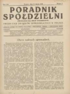 Poradnik Sp&oacute;łdzielni: dwutygodnik dla spraw sp&oacute;łdzielczych: organ Unji Związk&oacute;w Sp&oacute;łdzielczych w Polsce 1934.03.15 R.41 Nr6
