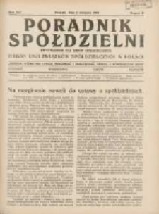 Poradnik Sp&oacute;łdzielni: dwutygodnik dla spraw sp&oacute;łdzielczych: organ Unji Związk&oacute;w Sp&oacute;łdzielczych w Polsce 1934.08.01 R.41 Nr15