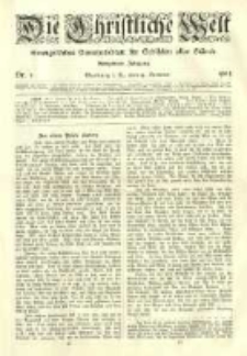 Die Christliche Welt: evangelisches Gemeindeblatt f&uuml;r Gebildete aller St&auml;nde. 1904.01.14 Jg.18 Nr.3