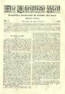 Die Christliche Welt: evangelisches Gemeindeblatt für Gebildete aller Stände. 1904.01.21 Jg.18 Nr.4