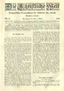 Die Christliche Welt: evangelisches Gemeindeblatt f&uuml;r Gebildete aller St&auml;nde. 1904.03.17 Jg.18 Nr.12