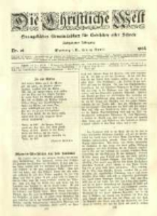 Die Christliche Welt: evangelisches Gemeindeblatt f&uuml;r Gebildete aller St&auml;nde. 1904.04.14 Jg.18 Nr.16