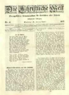 Die Christliche Welt: evangelisches Gemeindeblatt für Gebildete aller Stände. 1904.04.14 Jg.18 Nr.16