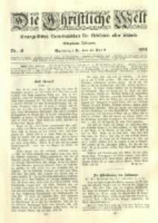 Die Christliche Welt: evangelisches Gemeindeblatt f&uuml;r Gebildete aller St&auml;nde. 1904.04.28 Jg.18 Nr.18