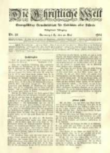 Die Christliche Welt: evangelisches Gemeindeblatt f&uuml;r Gebildete aller St&auml;nde. 1904.05.26 Jg.18 Nr.22