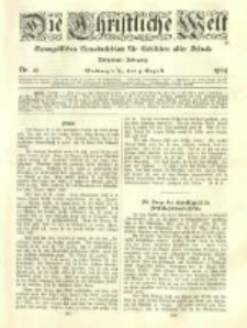 Die Christliche Welt: evangelisches Gemeindeblatt f&uuml;r Gebildete aller St&auml;nde. 1904.08.04 Jg.18 Nr.32