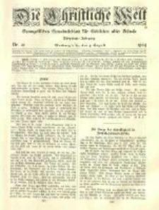 Die Christliche Welt: evangelisches Gemeindeblatt für Gebildete aller Stände. 1904.08.04 Jg.18 Nr.32
