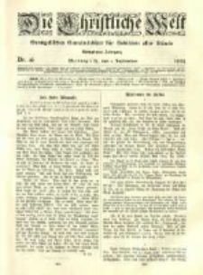 Die Christliche Welt: evangelisches Gemeindeblatt f&uuml;r Gebildete aller St&auml;nde. 1904.09.01 Jg.18 Nr.36
