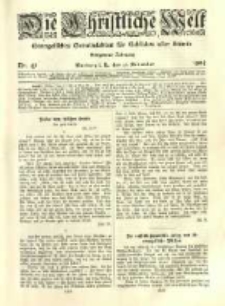 Die Christliche Welt: evangelisches Gemeindeblatt f&uuml;r Gebildete aller St&auml;nde. 1904.11.17 Jg.18 Nr.47