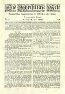 Die Christliche Welt: evangelisches Gemeindeblatt für Gebildete aller Stände. 1910.02.03 Jg.24 Nr.5