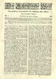 Die Christliche Welt: evangelisches Gemeindeblatt für Gebildete aller Stände. 1910.02.17 Jg.24 Nr.7