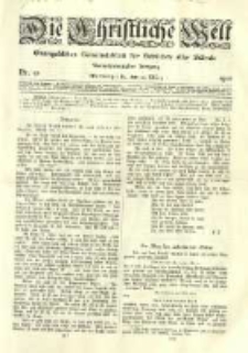Die Christliche Welt: evangelisches Gemeindeblatt f&uuml;r Gebildete aller St&auml;nde. 1910.03.10 Jg.24 Nr.10
