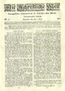 Die Christliche Welt: evangelisches Gemeindeblatt f&uuml;r Gebildete aller St&auml;nde. 1910.03.31 Jg.24 Nr.13