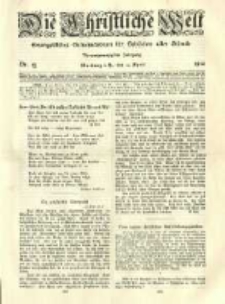Die Christliche Welt: evangelisches Gemeindeblatt f&uuml;r Gebildete aller St&auml;nde. 1910.04.14 Jg.24 Nr.15