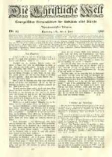 Die Christliche Welt: evangelisches Gemeindeblatt f&uuml;r Gebildete aller St&auml;nde. 1910.06.16 Jg.24 Nr.24
