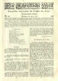Die Christliche Welt: evangelisches Gemeindeblatt f&uuml;r Gebildete aller St&auml;nde. 1910.07.21 Jg.24 Nr.29