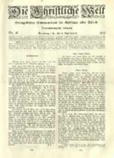 Die Christliche Welt: evangelisches Gemeindeblatt f&uuml;r Gebildete aller St&auml;nde. 1910.09.08 Jg.24 Nr.36