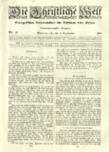 Die Christliche Welt: evangelisches Gemeindeblatt f&uuml;r Gebildete aller St&auml;nde. 1910.09.15 Jg.24 Nr.37
