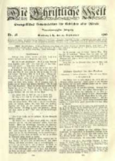 Die Christliche Welt: evangelisches Gemeindeblatt f&uuml;r Gebildete aller St&auml;nde. 1910.09.22 Jg.24 Nr.38