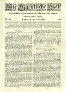 Die Christliche Welt: evangelisches Gemeindeblatt f&uuml;r Gebildete aller St&auml;nde. 1910.09.29 Jg.24 Nr.39