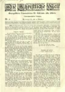 Die Christliche Welt: evangelisches Gemeindeblatt für Gebildete aller Stände. 1910.10.13 Jg.24 Nr.41
