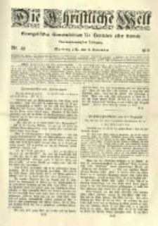 Die Christliche Welt: evangelisches Gemeindeblatt f&uuml;r Gebildete aller St&auml;nde. 1910.12.08 Jg.24 Nr.49