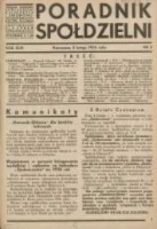 Poradnik Sp&oacute;łdzielni: organ Związku Sp&oacute;łdzielni Rolniczych i Zarobkowo-Gospodarczych Rzczpl.Polskiej: dwutygodnik dla spraw sp&oacute;łdzielczych 1936.02.05 R.43 Nr3
