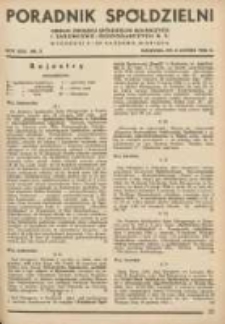 Poradnik Spółdzielni: organ Związku Spółdzielni Rolniczych i Zarobkowo-Gospodarczych R.P. 1936.02.05 R.43 Nr3