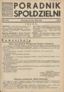 Poradnik Sp&oacute;łdzielni: organ Związku Sp&oacute;łdzielni Rolniczych i Zarobkowo-Gospodarczych Rzczpl.Polskiej: dwutygodnik dla spraw sp&oacute;łdzielczych 1936.05.05 R.43 Nr9