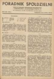 Poradnik Sp&oacute;łdzielni: organ Związku Sp&oacute;łdzielni Rolniczych i Zarobkowo-Gospodarczych R.P. 1937.03.05 R.44 Nr5