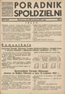 Poradnik Sp&oacute;łdzielni: organ Związku Sp&oacute;łdzielni Rolniczych i Zarobkowo-Gospodarczych Rzczpl.Polskiej: dwutygodnik dla sp&oacute;łdzielni kredytowych 1937.04.20 R.44 Nr8