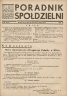 Poradnik Sp&oacute;łdzielni: organ Związku Sp&oacute;łdzielni Rolniczych i Zarobkowo-Gospodarczych Rzczpl.Polskiej: dwutygodnik dla sp&oacute;łdzielni kredytowych 1937.06.05 R.44 Nr11