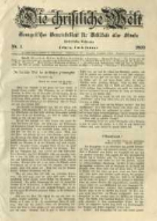 Die Christliche Welt: evangelisches Gemeindeblatt f&uuml;r Gebildete aller St&auml;nde. 1899.01.05 Jg.13 Nr.1