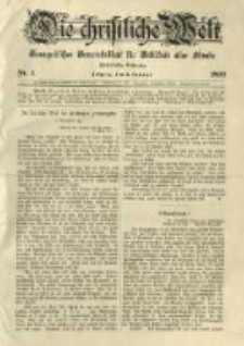 Die Christliche Welt: evangelisches Gemeindeblatt für Gebildete aller Stände. 1899.01.05 Jg.13 Nr.1