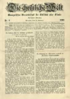 Die Christliche Welt: evangelisches Gemeindeblatt f&uuml;r Gebildete aller St&auml;nde. 1899.01.19 Jg.13 Nr.3
