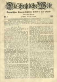 Die Christliche Welt: evangelisches Gemeindeblatt f&uuml;r Gebildete aller St&auml;nde. 1899.01.26 Jg.13 Nr.4