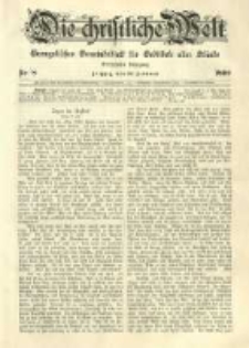 Die Christliche Welt: evangelisches Gemeindeblatt für Gebildete aller Stände. 1899.02.23 Jg.13 Nr.8
