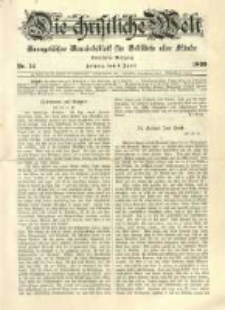 Die Christliche Welt: evangelisches Gemeindeblatt f&uuml;r Gebildete aller St&auml;nde. 1899.04.06 Jg.13 Nr.14